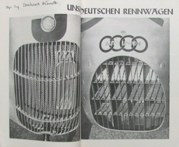 Meurer "Der Kraftfahrtsport im Neuen Deutschland" 1935 Titel by Theo Matejko Motorracing-History (9287)